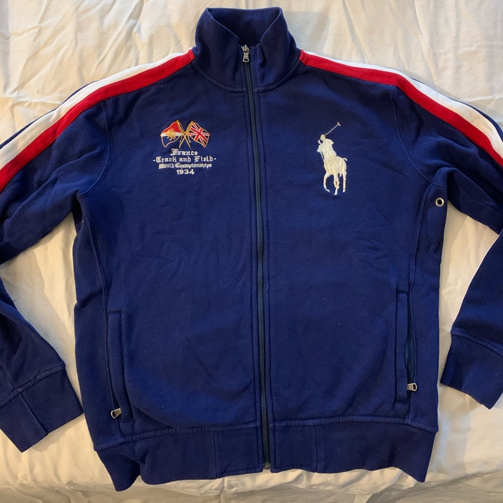 POLO RALPH LAUREN *FRANCE* ZIP up sweater M